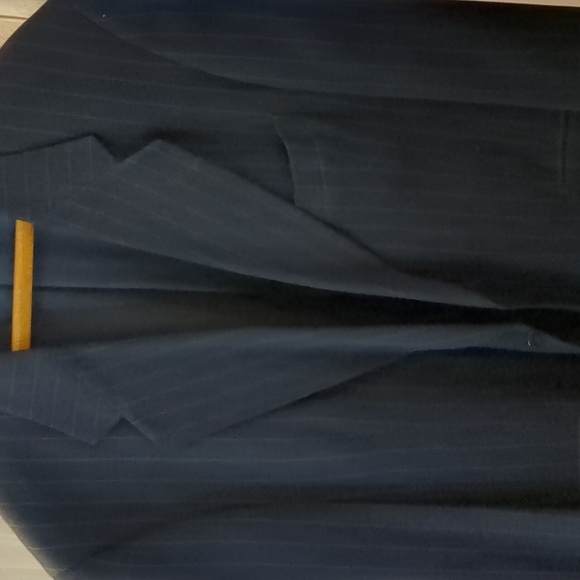 Pinstripe suit 1996 worn one time to get married in - Picture 3 of 4